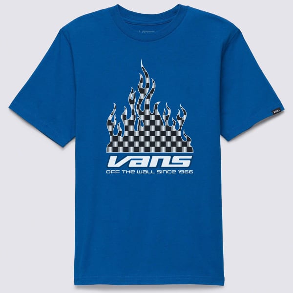 VANS Kids' Reflective Checkerboard Flame Short-Sleeve Graphic Tee