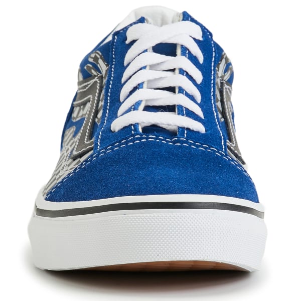 VANS Little Boys' Old Skool Reflect Check Flame Shoes