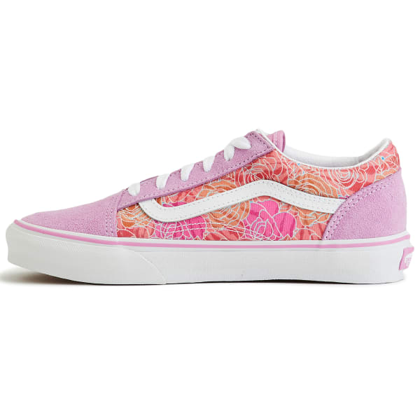 VANS Little Girls' Rose Camo Old Skool Shoes