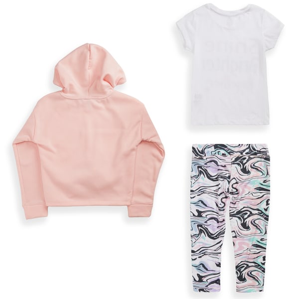 RBX Girls' Hoodie/Tee/Legging 3-Piece Set