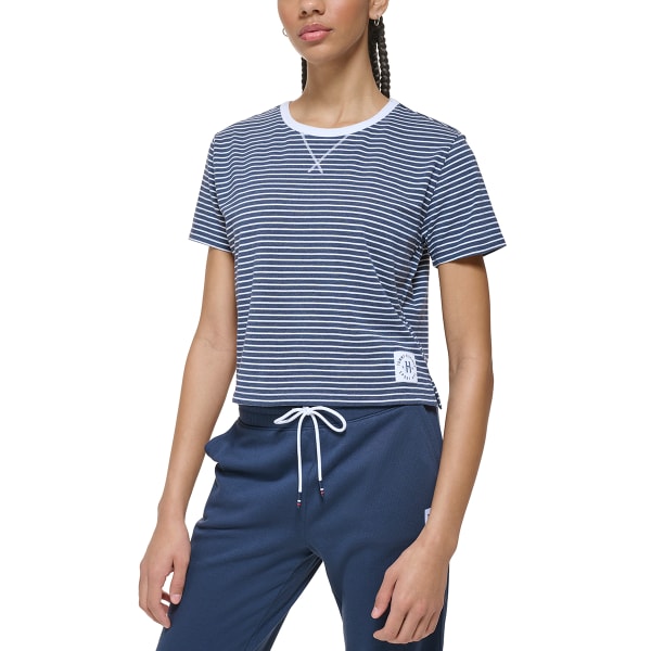 TOMMY HILFIGER Women's Cropped Short-Sleeve Crew