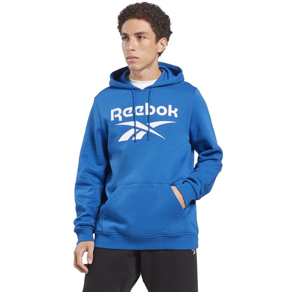 Reebok Men's Identity Fleece Stacked Logo Pullover Hoodie