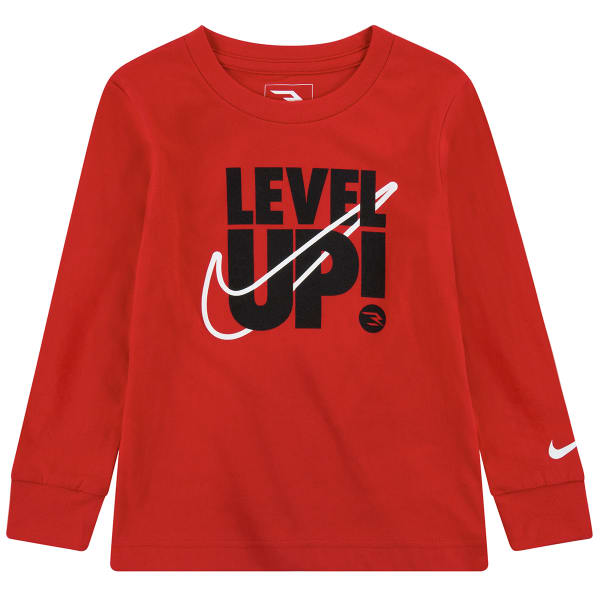 Nike 3BRAND by Russell Wilson Boys' Long Sleeve Icon T-Shirt, Large, University Red