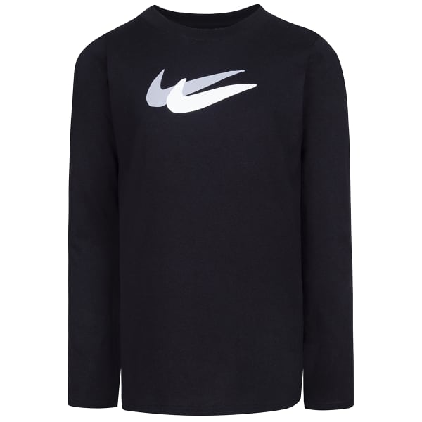 NIKE Girls' Swoosh Long-Sleeve Tee