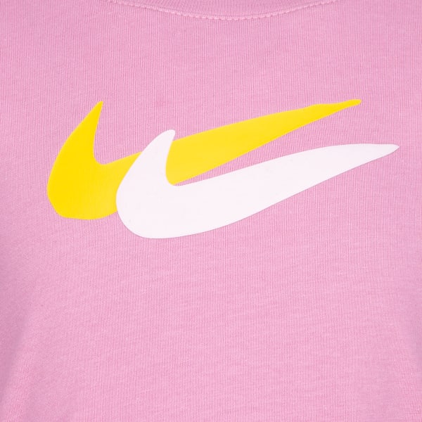 NIKE Girls' Swoosh Long-Sleeve Tee