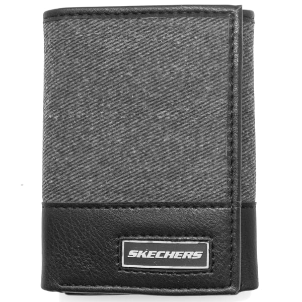 SKECHERS Men's Passcase RFID Trifold Wallet