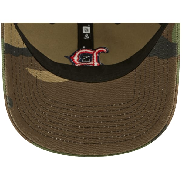 BOSTON RED SOX Men's New Era Camo Trucker 9TWENTY Snapback Hat