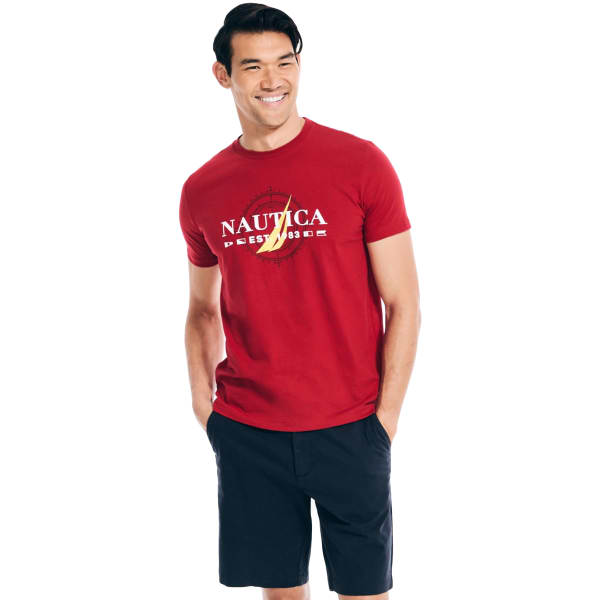 NAUTICA Men's Sustainable Short-Sleeve Logo Tee