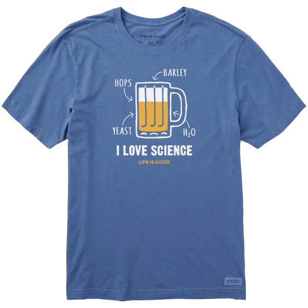 LIFE IS GOOD Men's I Love Science Beer Short-Sleeve Tee