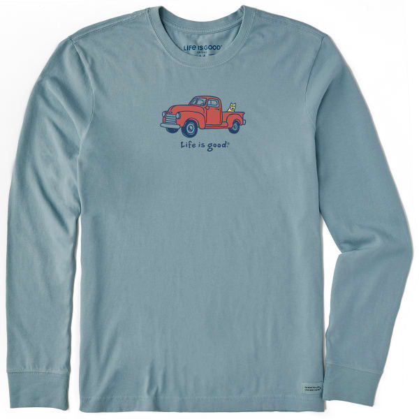 LIFE IS GOOD Men's Rocket Truck Long-Sleeve Crusher-Lite Tee