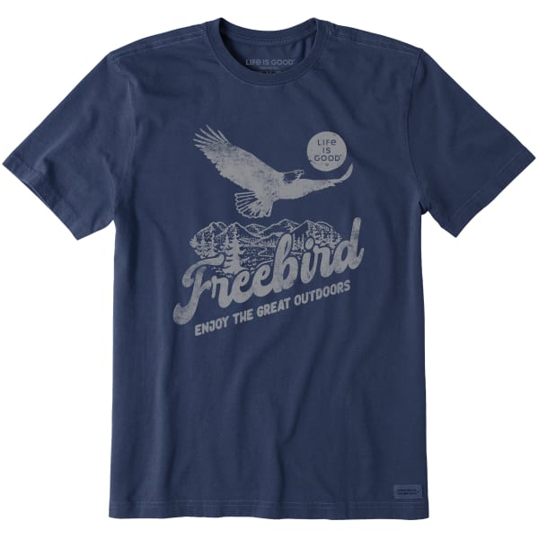 LIFE IS GOOD Men's Bald Eagle Freebird Short-Sleeve Tee