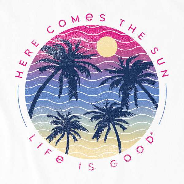 LIFE IS GOOD Women's Here Comes The Sun Long-Sleeve Crusher Tee