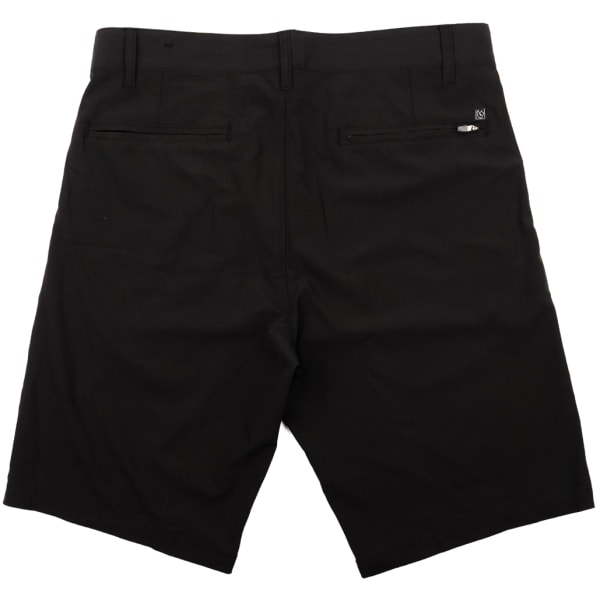 BURNSIDE Young Men's Hybrid 20" Flat-Front Shorts