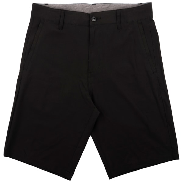 BURNSIDE Young Men's Hybrid 20" Flat-Front Shorts