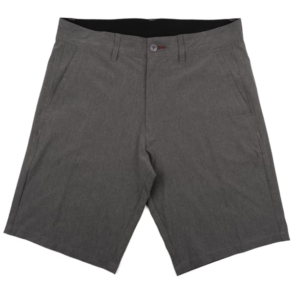 BURNSIDE Young Men's Hybrid 20" Flat-Front Shorts