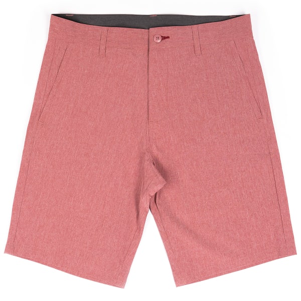 BURNSIDE Young Men's Hybrid 20" Flat-Front Shorts