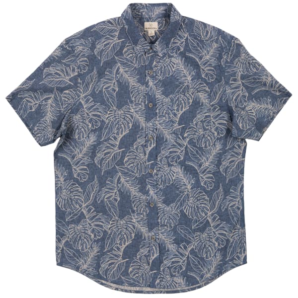 BURNSIDE Young Men's Printed Short-Sleeve Shirt