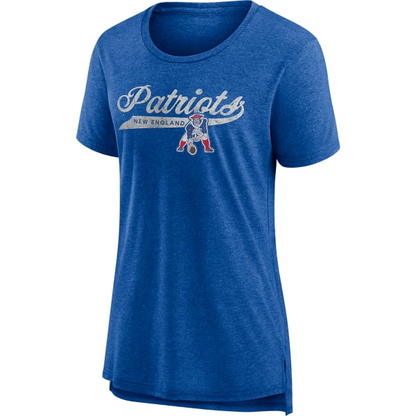 NEW ENGLAND PATRIOTS Women's Fanatics Original Play Tri-Blend Short-Sleeve Tee