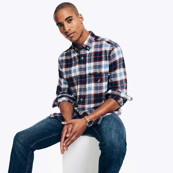 NAUTICA Men's Sustainably Crafted Flannel