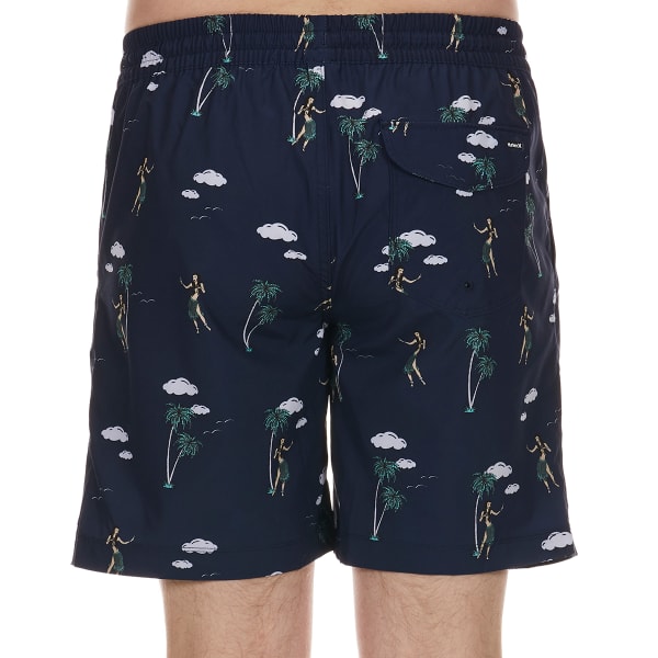 HURLEY Young Men's Point AOP Volley Boardshorts