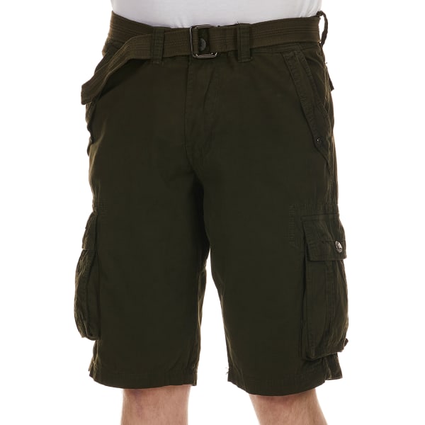 RAW X Young Men's Belted Cargo Shorts