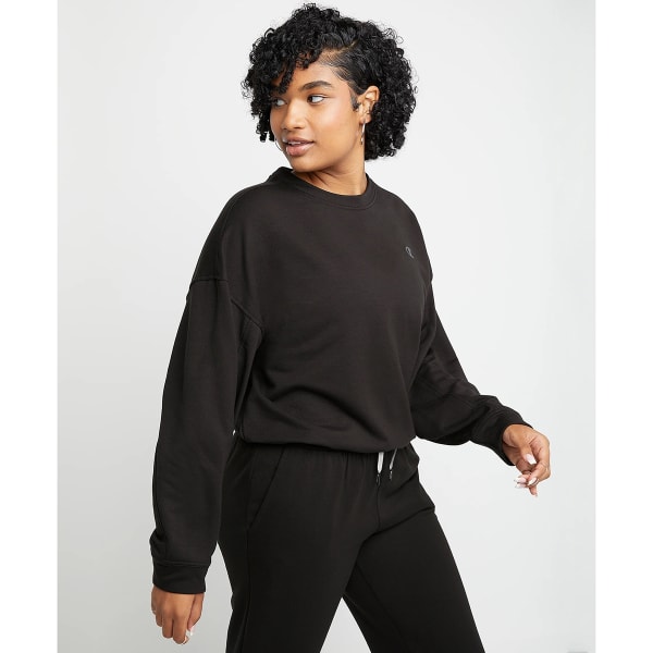 CHAMPION Women's Soft Touch Drawstring Crewneck Sweatshirt