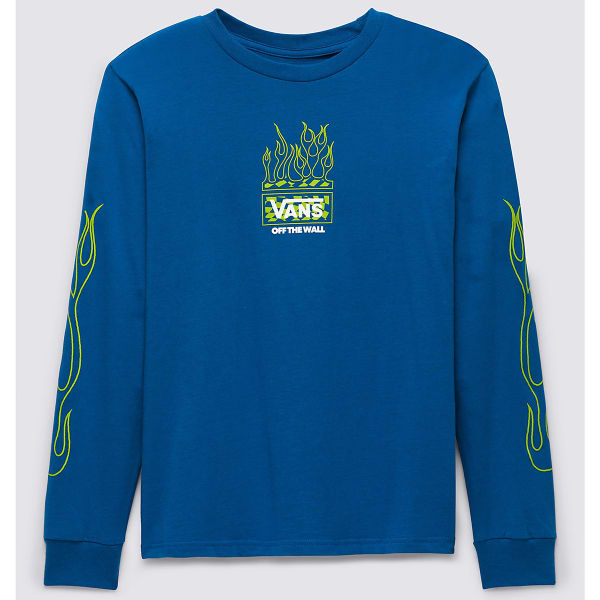 VANS Kids' Neon Flames Long-Sleeve Graphic Tee