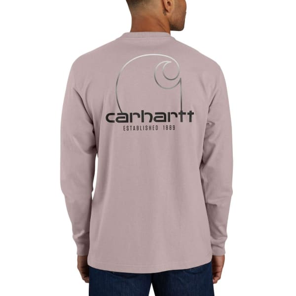 CARHARTT Men's 106125 Loose Fit Heavyweight Long-Sleeve Pocket C Graphic T-Shirt