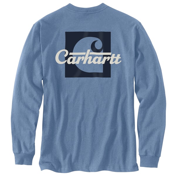 CARHARTT Men's 106040 Loose Fit Heavyweight Long-Sleeve Pocket Graphic Tee