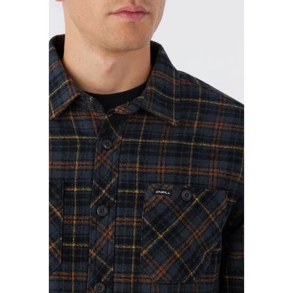 O'NEILL Young Men's Redmond Sherpa-Lined Flannel