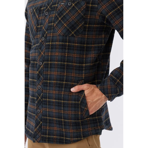O'NEILL Young Men's Redmond Sherpa-Lined Flannel