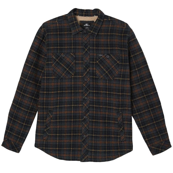 O'NEILL Young Men's Redmond Sherpa-Lined Flannel