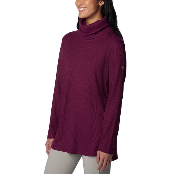 COLUMBIA Women's Holly Hideaway Waffle Cowl Neck Pullover