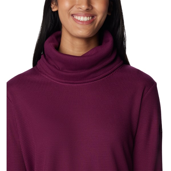 COLUMBIA Women's Holly Hideaway Waffle Cowl Neck Pullover