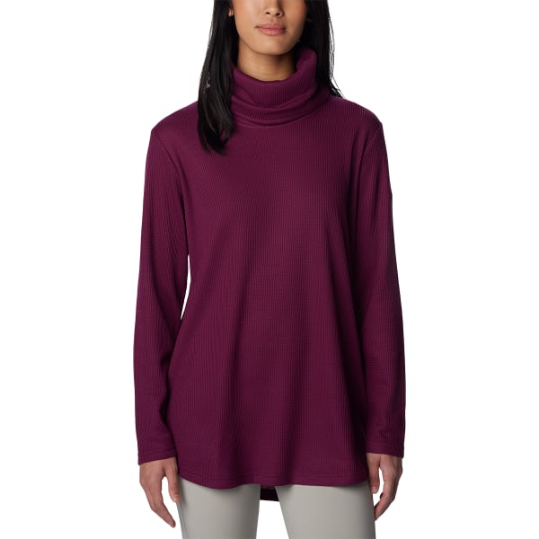 COLUMBIA Women's Holly Hideaway Waffle Cowl Neck Pullover