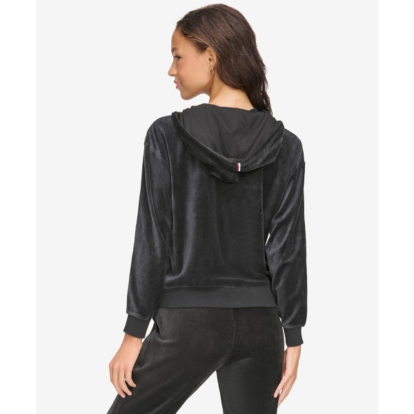 TOMMY HILFIGER Women's Velour Full-Zip Hoodie