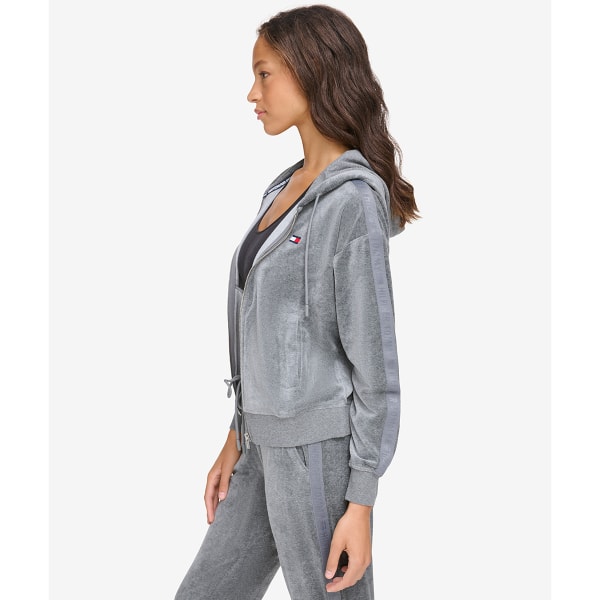 TOMMY HILFIGER Women's Velour Full-Zip Hoodie - Bob's Stores