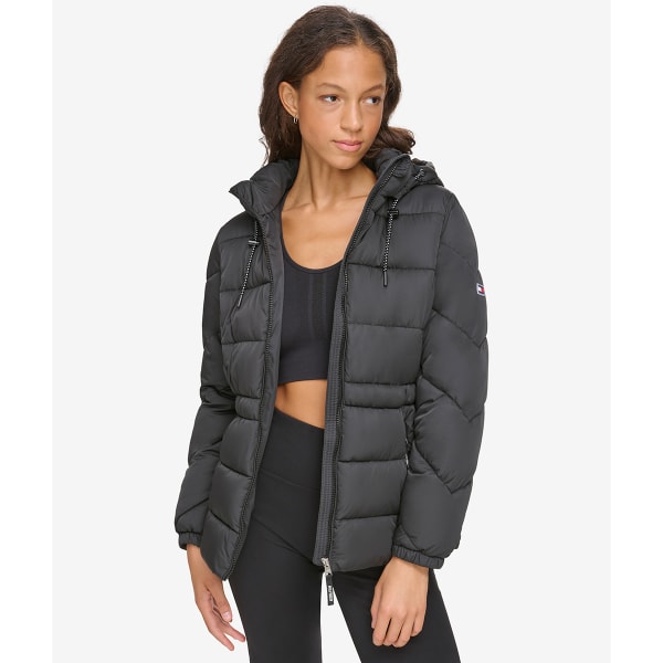 TOMMY HILFIGER Women's Hooded Puffer Jacket