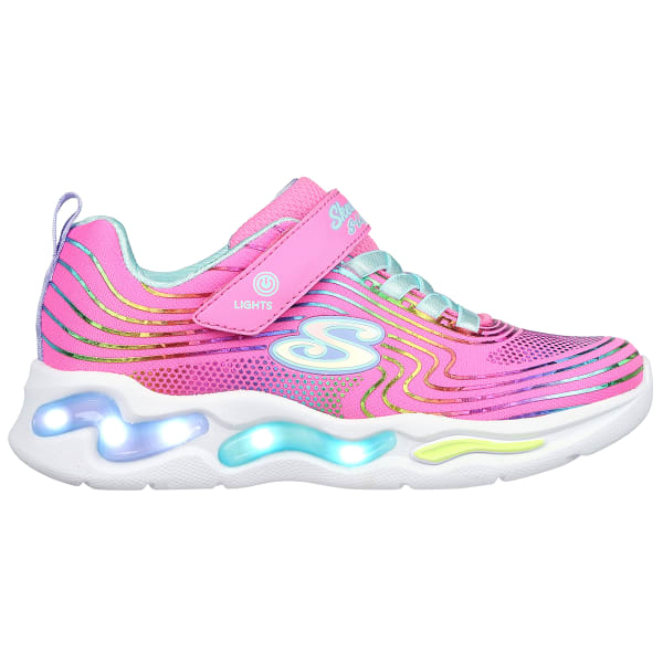 SKECHERS Infant/Toddler Girls' S Lights: Wavy Beams Shoes