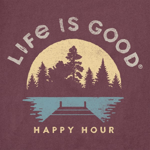 LIFE IS GOOD Men's Dockside Happy Hour Short Sleeve Tee