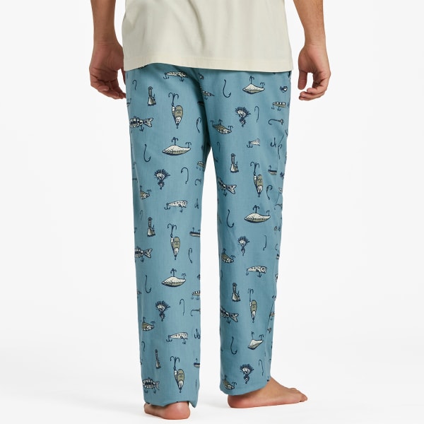 LIFE IS GOOD Men's Fishing Lure Pattern Classic Sleep Pants