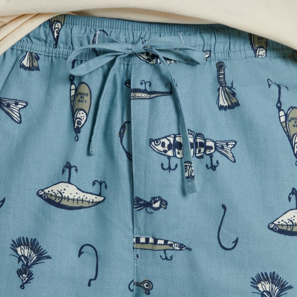 LIFE IS GOOD Men's Fishing Lure Pattern Classic Sleep Pants