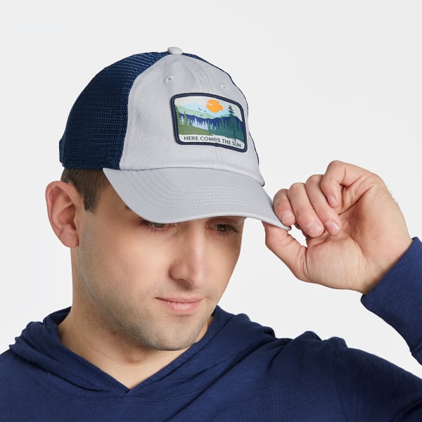 LIFE IS GOOD Men's Here Comes the Sun Soft Mesh-Back Cap