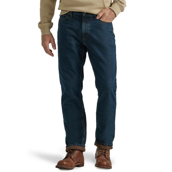 LEE Men's Relaxed Fit Fleece Lined Straight Leg Jeans