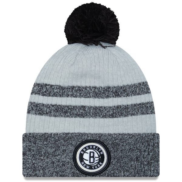 BROOKLY NETS Men's New Era Sideline Pom Knit Hat