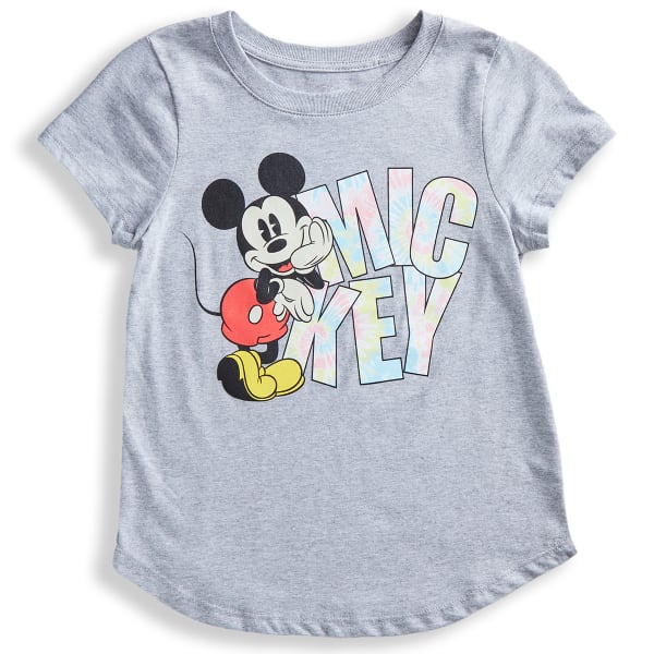 DISNEY Girls' Mickey Tye Dye Short-Sleeve Tee