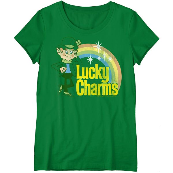 LUCKY CHARMS Juniors' Rainbow Short-Sleeve Graphic Tee