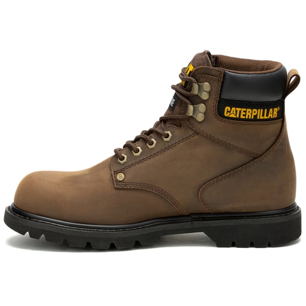 CAT Men's Second Shift Waterproof Steel Toe Work Boots