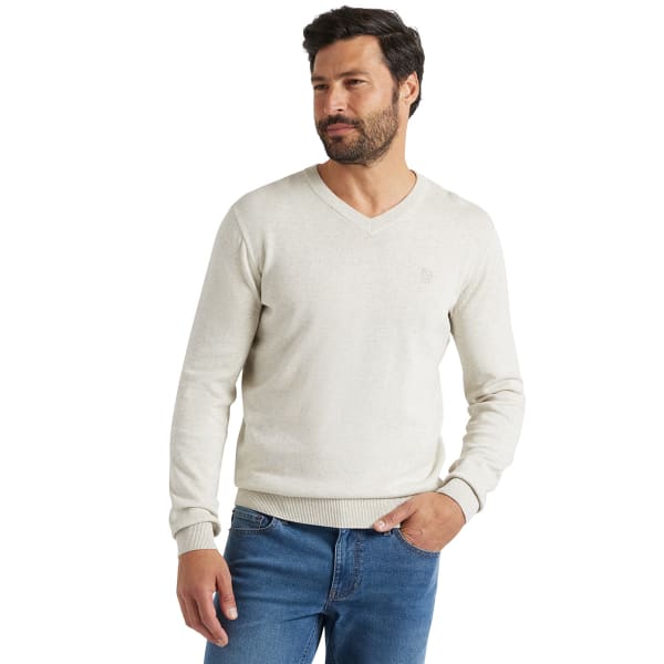 CHAPS Men's Fine Gauge V-Neck Sweater