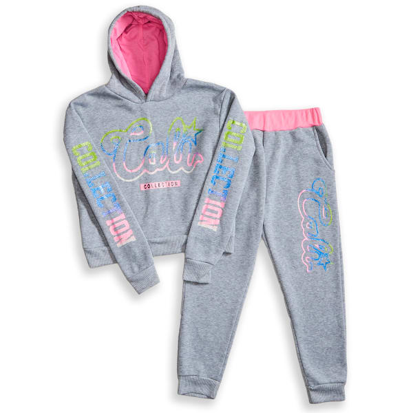 L4LOL! Girls' 4-6X Fleece Cali Set, 2 Piece